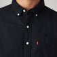 Men's Solid Slim Fit Oxford Shirt - Detail View