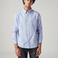 Men's Solid Slim Fit Oxford Shirt - Front View