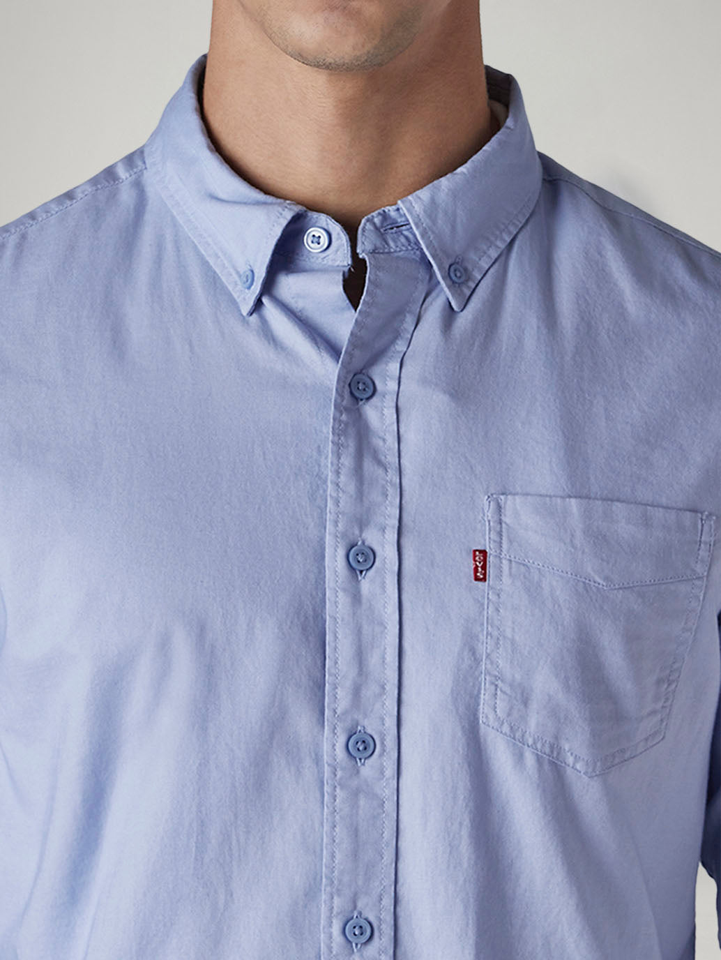 Men's Solid Button Down Collar Slim Fit Oxford Shirt - 20 View