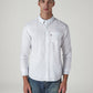 Men's Solid Button Down Collar Slim Fit Oxford Shirt - 20 View