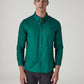 Men's Solid Button Down Collar Slim Fit Oxford Shirt - 20 View