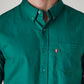 Men's Solid Button Down Collar Slim Fit Oxford Shirt - 20 View