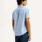 Men's Solid Slim Fit Oxford Shirt - Back View