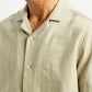 Men's Self Design Relaxed Fit Resort Collar Shirt - Detail View