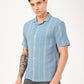 Men's Striped Slim Fit Resort Collar Shirt - jpg View