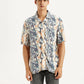 Men's All Over Print Multi Color Relaxed Fit Camp Shirt - Front View