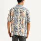 Men's All Over Print Multi Color Relaxed Fit Camp Shirt - Back View