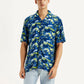 Men's Abstract Multi Color Relaxed Fit Camp Shirt - Styleshot View