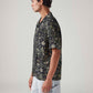 Men's Floral Relaxed Fit Resort Collar Shirt - Side View