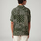 Men's Paisley Relaxed Fit Resort Collar Shirt - Back View