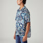 Men's Printed Relaxed Fit Resort Collar Shirt - Side View