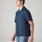 Men's Solid Relaxed Fit Textured Shirt - Side View