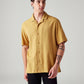 Men's Textured Relaxed Fit Camp Shirt - Front View