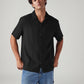 Men's Solid Relaxed Fit Resort Collar Shirt - Styleshot View