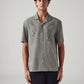 Men's Embroidered Relaxed Fit Resort Collar Shirt - Front View