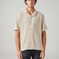 Men's Striped Relaxed Fit Textured Shirt - Front View