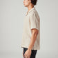 Men's Striped Relaxed Fit Textured Shirt - Side View