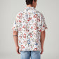 Men's Floral Relaxed Fit Shirt - Back View