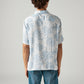 Men's Floral Relaxed Fit Resort Collar Shirt - Back View