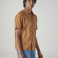 Men's Textured Relaxed Fit Dobby Shirt - Side View