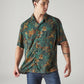 Men's Printed Relaxed Fit Resort Collar Shirt - Styleshot View