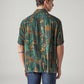 Men's Printed Relaxed Fit Resort Collar Shirt - Back View