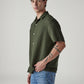 Men's Textured Relaxed Fit Shirt - Side View