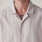 Men's Striped Relaxed Fit Dobby Shirt - Detail View