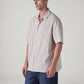 Men's Striped Relaxed Fit Dobby Shirt - Side View