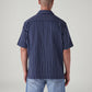 Men's Striped Relaxed Fit Dobby Shirt - Back View