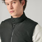 Men's Solid Slim Fit Puffer Jacket - Detail View