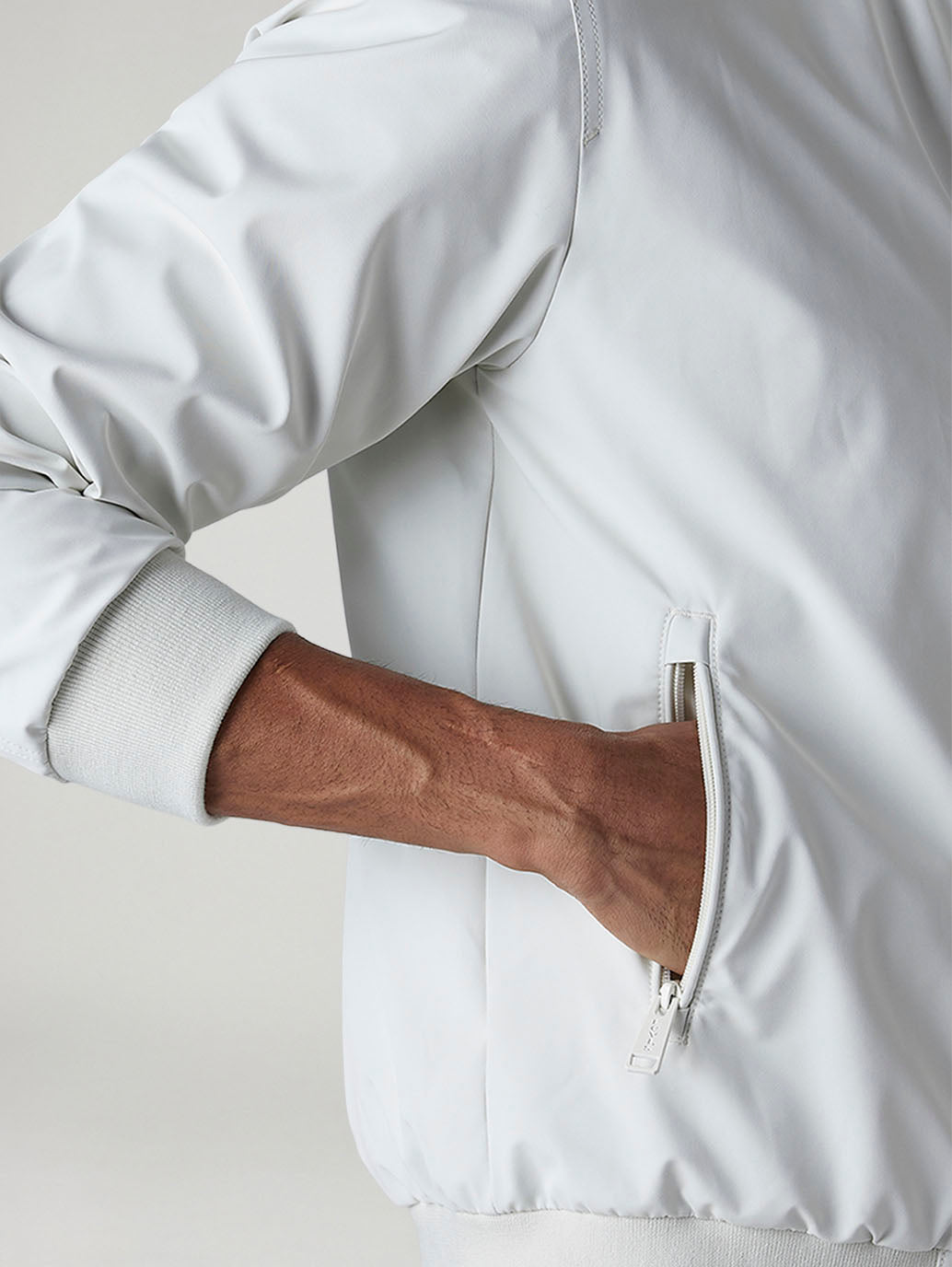 Men's Solid Regular Fit Jacket - Detail View