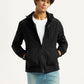 Men's Solid Black Windcheater Jacket - Styleshot View