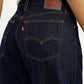 Women's Dark Blue Barrel Loose Fit Mid Rise Jeans - Detail View