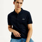 Men's Solid Slim Fit Polo T-shirt - Elevated View
