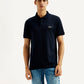 Men's Solid Slim Fit Polo T-shirt - Front View