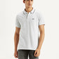 Men's Light Grey Slim Fit Polo T-shirt - Styleshot View
