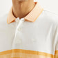 Men's Striped Slim Fit Polo T-shirt - Detail View