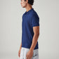 Men's Self-Design Slim Fit Polo T-Shirt - Side View