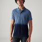 Men's Ombre Blue Slim Fit Polo T-shirt - Styleshot View