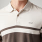 Men's Striped Slim Fit Polo T-Shirt - Detail View