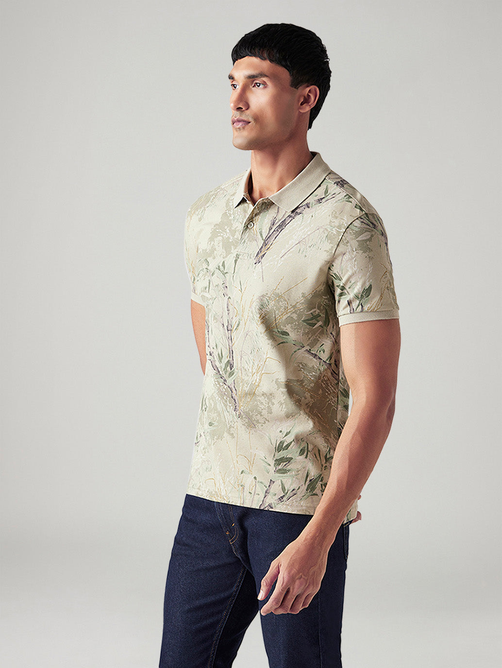 Men's Printed Slim Fit T-Shirt - Side View