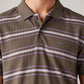 Men's Striped Slim Fit Textured Polo T-shirt - 20 View