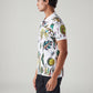 Men's Abstract Slim Fit Polo T-Shirt - Side View