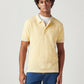 Men's Solid Slim Fit Pique Linen Polo T-Shirt - Styleshot View