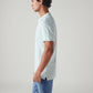 Men's Solid Slim Fit Linen Polo T-Shirt - Side View