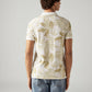 Men's Printed Slim Fit Pique Polo T-Shirt - Back View