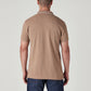 Men's Solid Brown Polo T-shirt - Back View
