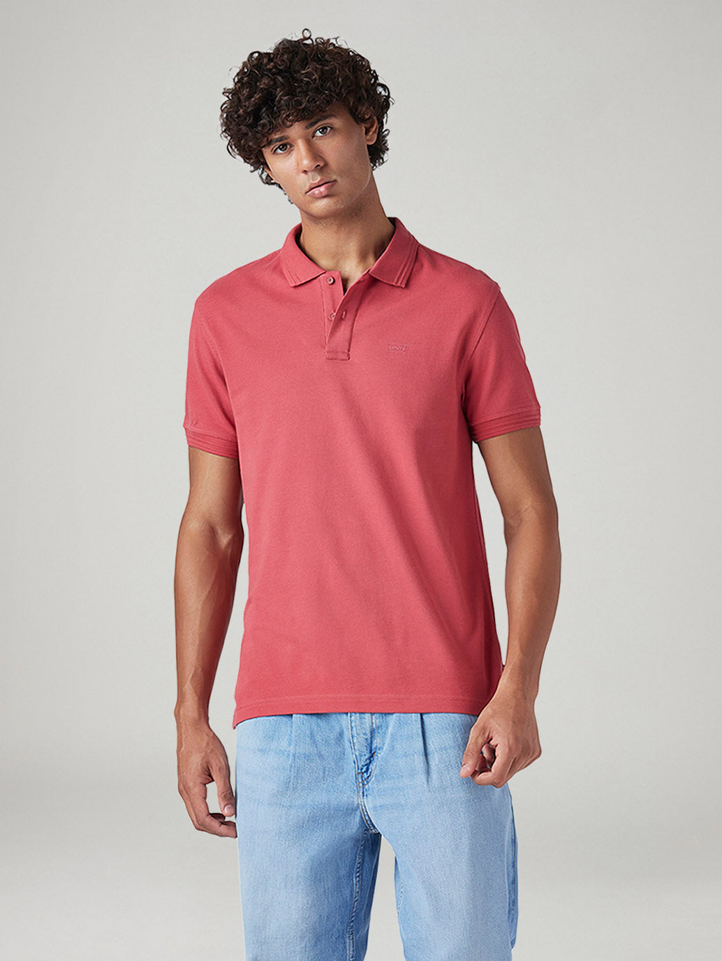 Men's Solid Slim Fit Pique Polo T-Shirt