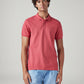 Men's Solid Slim Fit Pique Polo T-Shirt - Front View